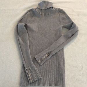 White House Black Market grey turtle neck